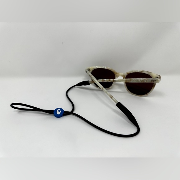 Costa Del Mar - Black Bow Line Silicone Sunglasses Cord with cleaning cloth - Picture 10 of 11
